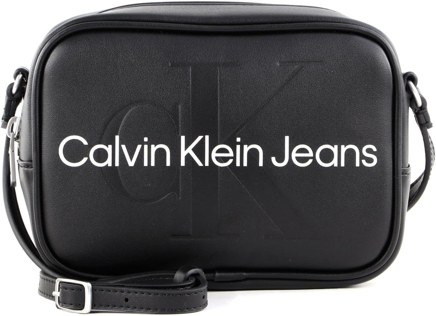 Calvin Klein Jeans Borsa a Tracolla Donna Camera Bag Piccola, Bianco