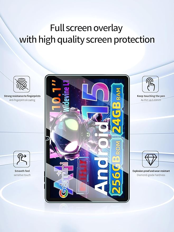 Protector de Pantalla para VekfulPC T20 Tablet 10 Pulgadas, 9H, 2 Paq miniatura 2