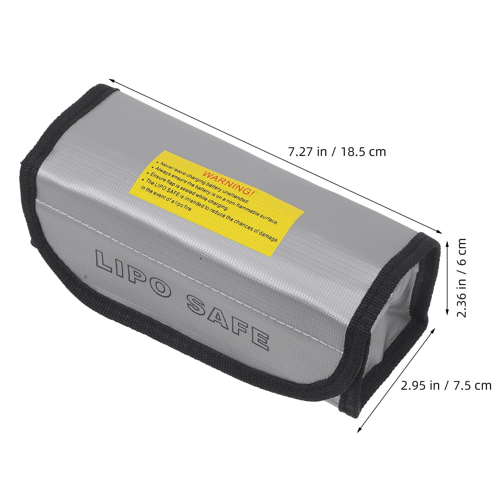 TOYANDONA 8 Stück Feuerfeste Lipo Akkutasche für Lithiumbatterien,