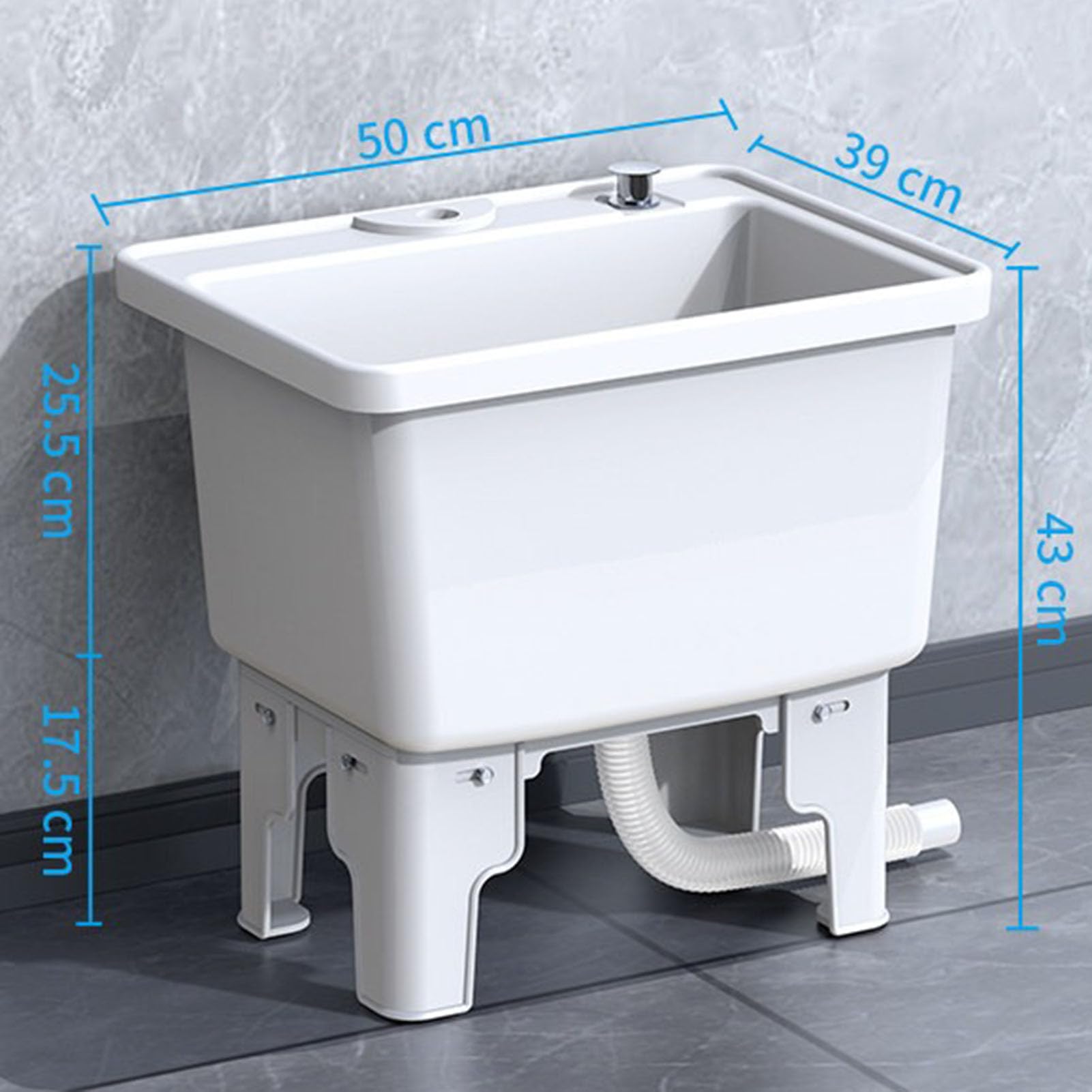 Lavello in plastica per pavimenti Esterno Bacino di servizio di utilità Mop