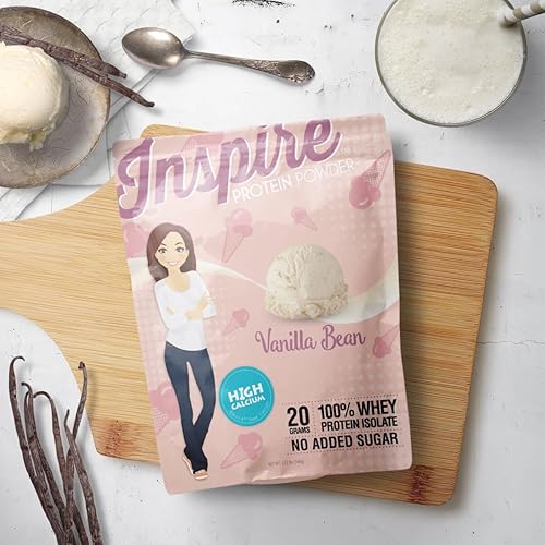 Miniatura 4 de Inspire Vanilla Bean - Polvo aislado de proteína de suero de leche con calcio (0.71 oz)