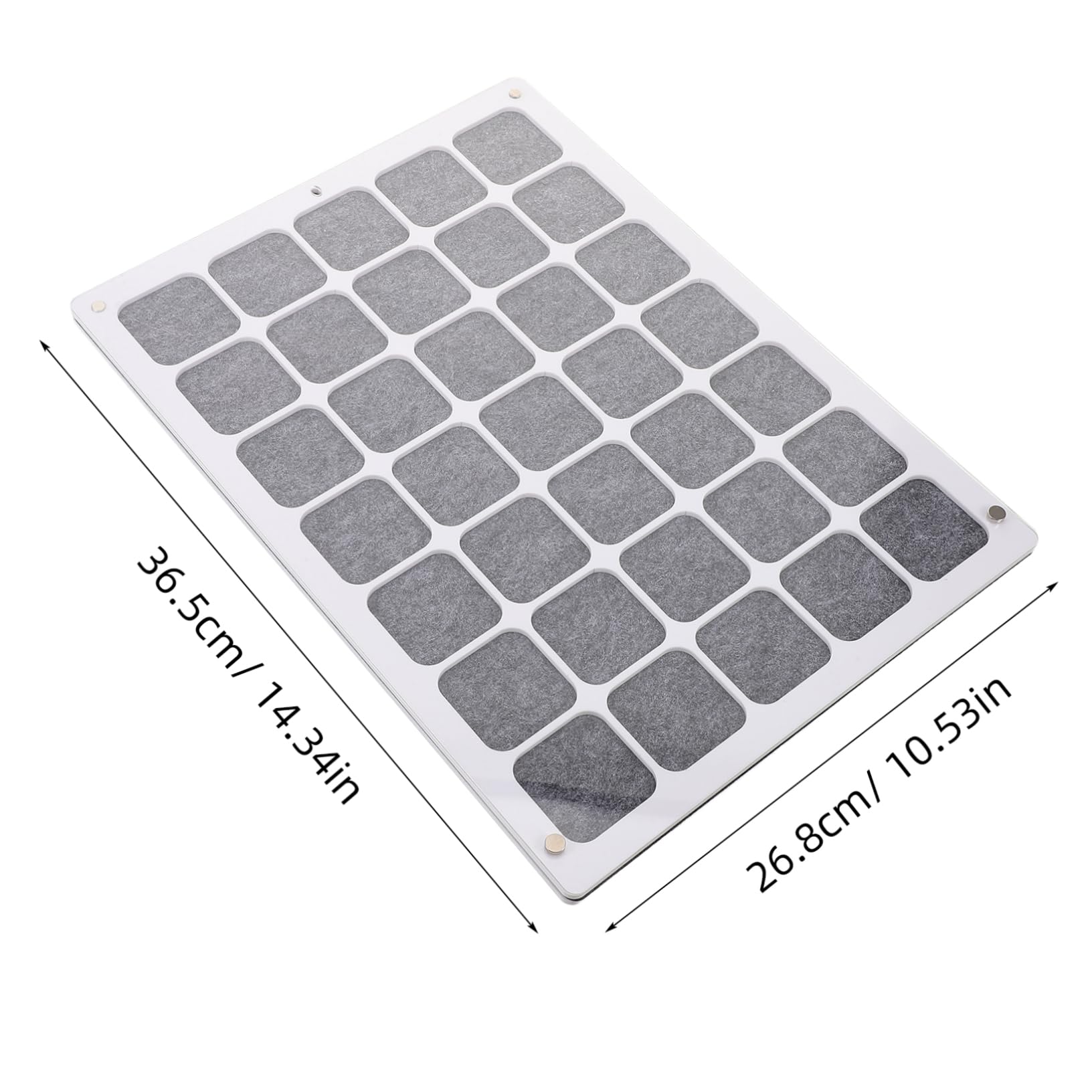 PRETYZOOM Pin Collection Display Case Double Sided Wall Hanging Organizer for Enamel Pins and Medals Dustproof Showcase for Hobbyists Clear Badge Storage