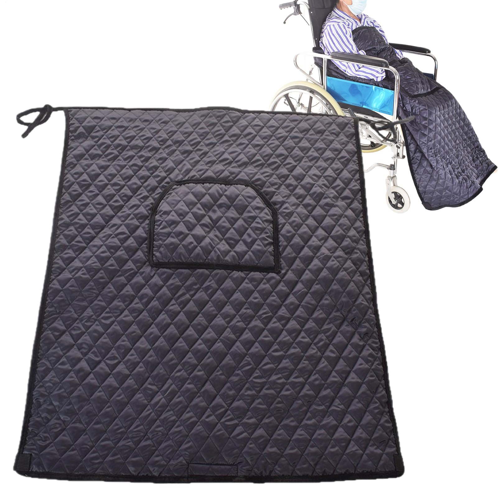 Manta para discapacitados | Funda ajustable resistente a la intemperie, manta pequeña para usuarios de sillas de ruedas, para actividades en interiores y exteriores, enfermería, viajes diarios