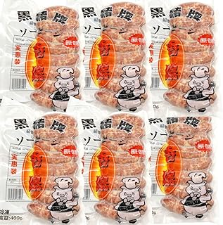 黒猪牌 ソーセージ【 400g ×6点 セット】実恵装 台湾香腸 台湾 ソーセージ 腸詰 台湾 風味 屋台 定番 冷凍 本味主義ステッカー付き