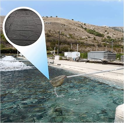 Image Pond Liner HDPE Fish Pond Bed Liner Pond Skins Cover Waterproof Membrane Garden Pond Waterfall Protective Film(Size:7x7m) Image Pond Liner HDPE Fish Pond Bed Liner Pond Skins Cover Waterproof Membrane Garden Pond Waterfall Protective Film(Size:7x7m)