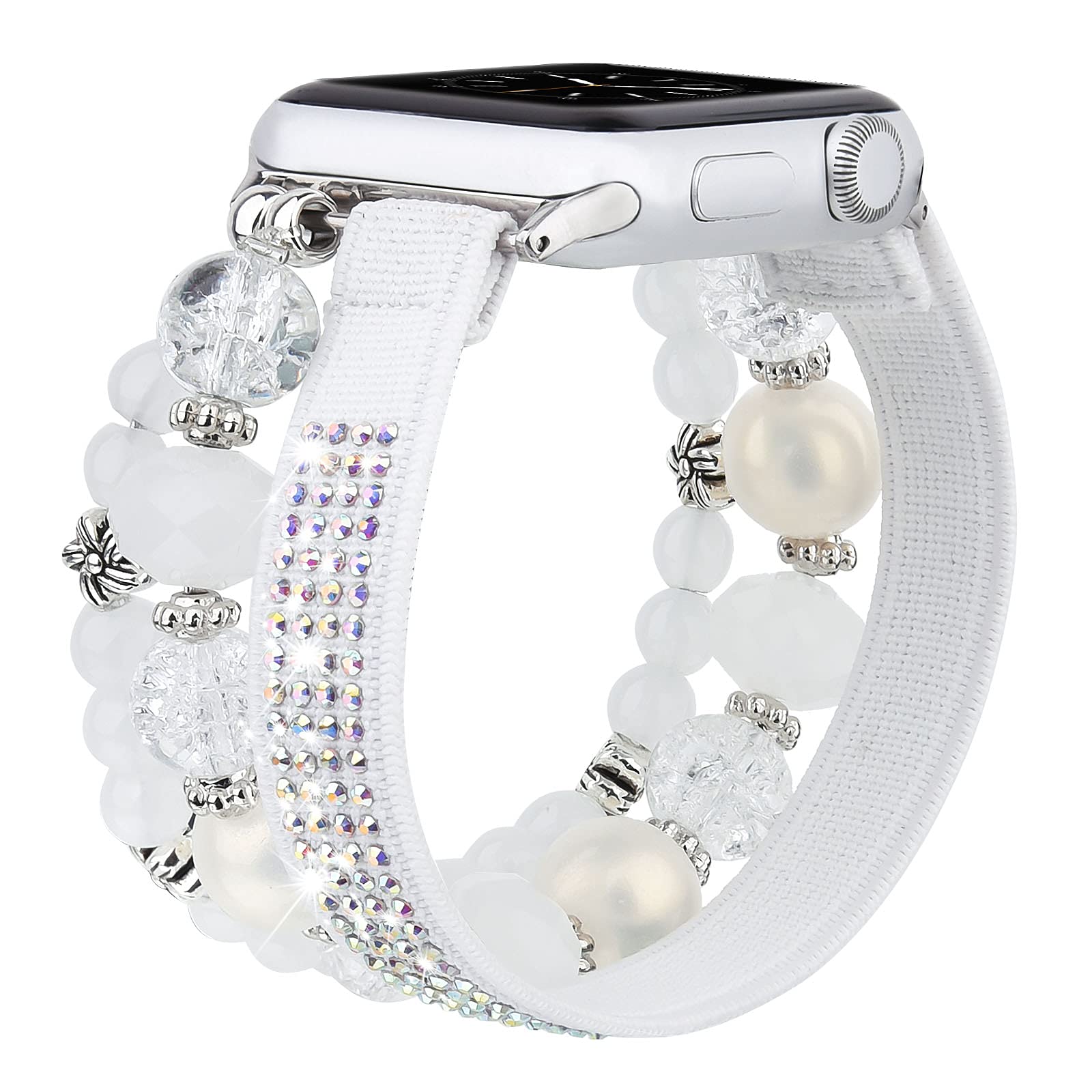 CAGOS Bracelet Beaded Compatible with Apple Watch Band Series 10/9/8/7/6/5/4/3/2/1 SE 38mm 40mm 41mm 42mm 44mm 45mm 46mm, Cute Handmade Fashion