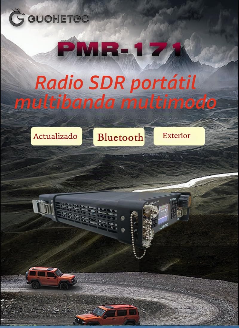 GUOHETEC PMR-171 - Radio SDR CB para todas las bandas Pmr171 100KHz-2GHz 20W (antena Fullset)