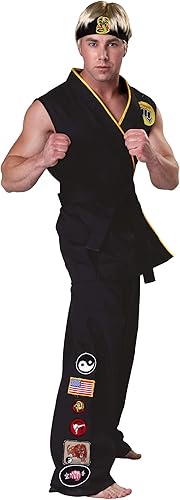 Disfraz oficial de Karate Kid Cobra Kai Sé Johnny Lawrence en este auténtico uniforme de Halloween
