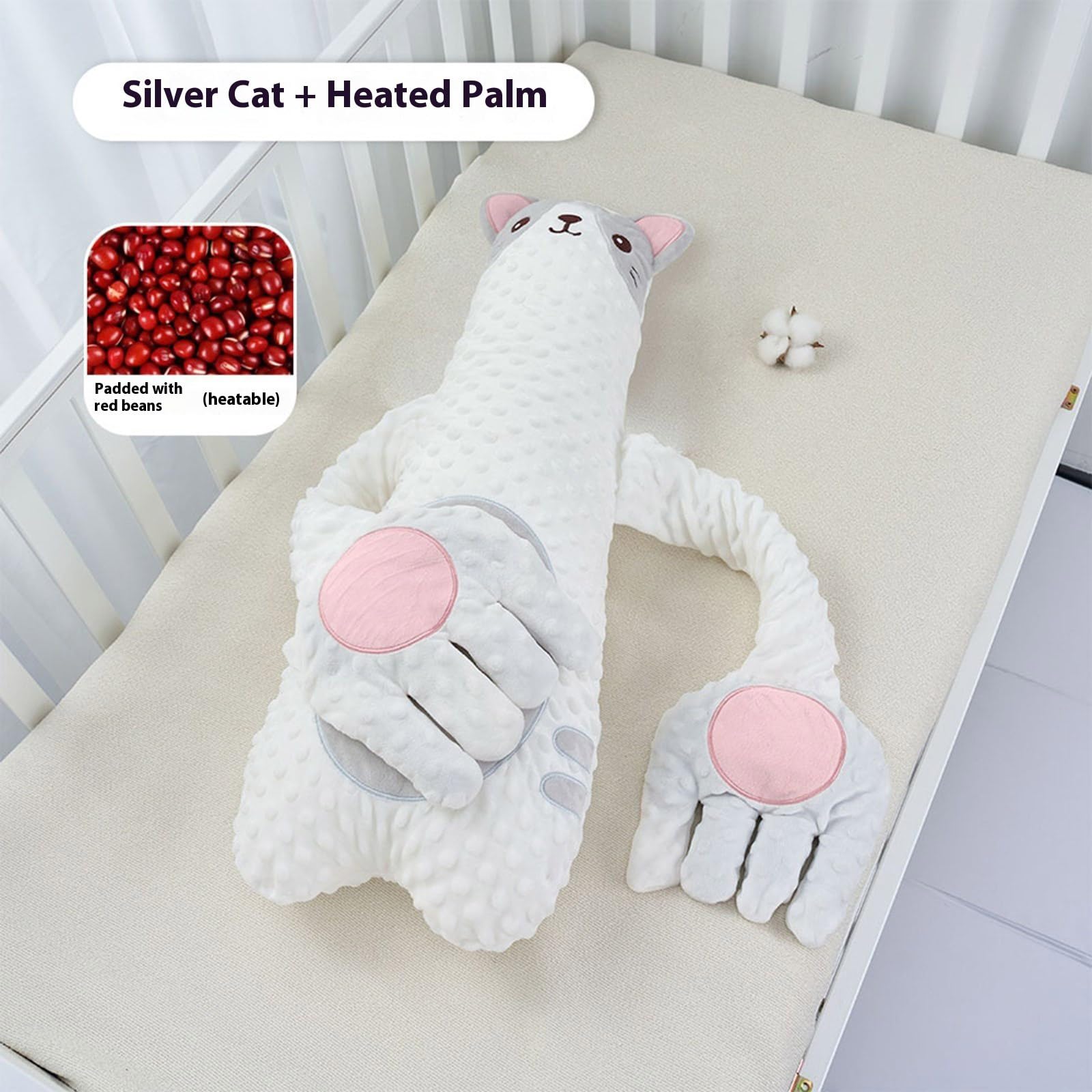 Die Puppenhand zur Schlafunterstützung für Kleinkinder mit/ohne Klopf/Musikfunktion ahmt die Berührung der Mutter nach und beruhigt Baby zu Hause und auf Reisen