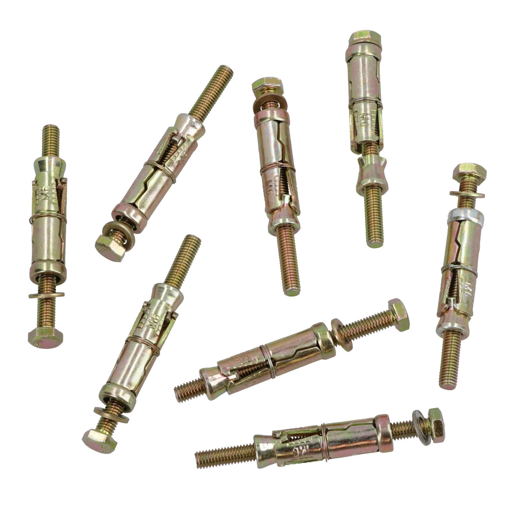 M6 6mm x 75mm Expansion Rawl Bolt for Masonry Sleeve Anchors Fastener 16pk