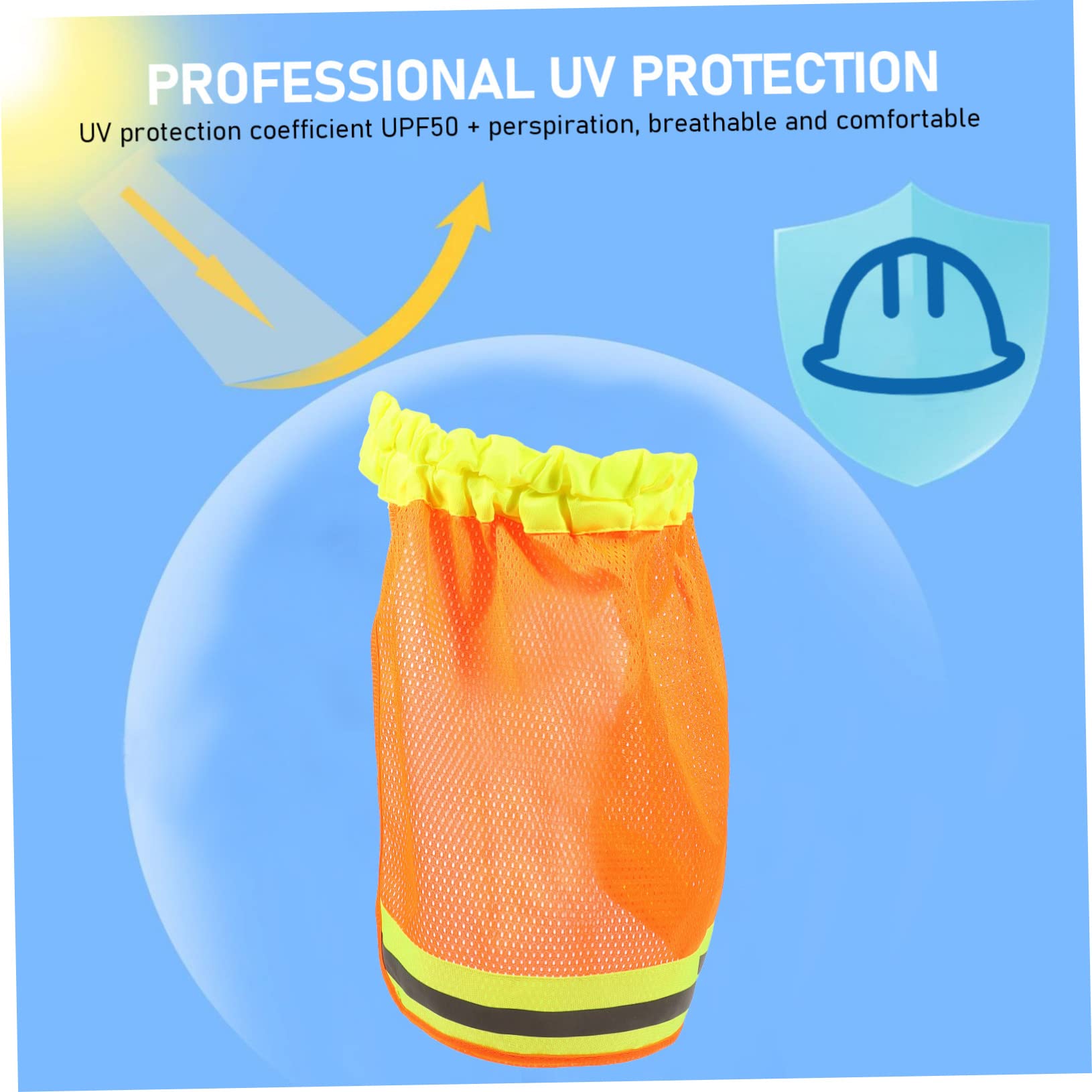Veemoon Teiliges Sicherheitshelm Sonnenschutz Mit Nackenschutz Reflektierende Bauhelm Abdeckung Für Sichtbarkeit Und Uv Schutz Atmungsaktiv Und Leicht Für Baustellen