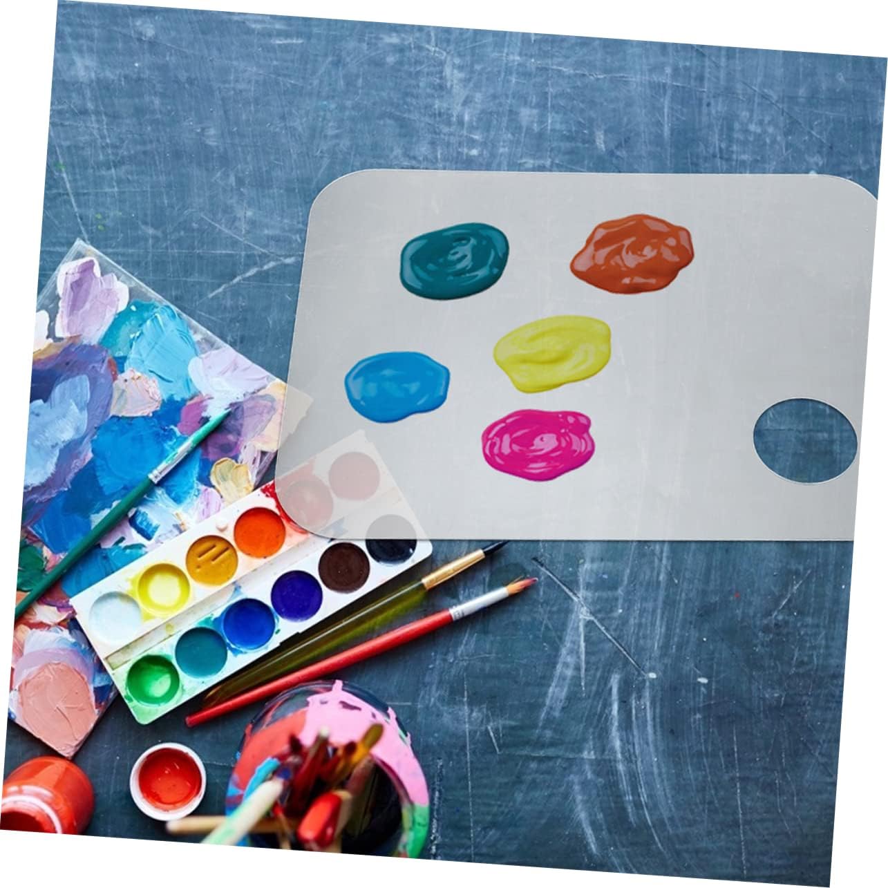 Mixing Palette for Makeup Paint Palette Tray Nail Polish Mixing Plate Nail