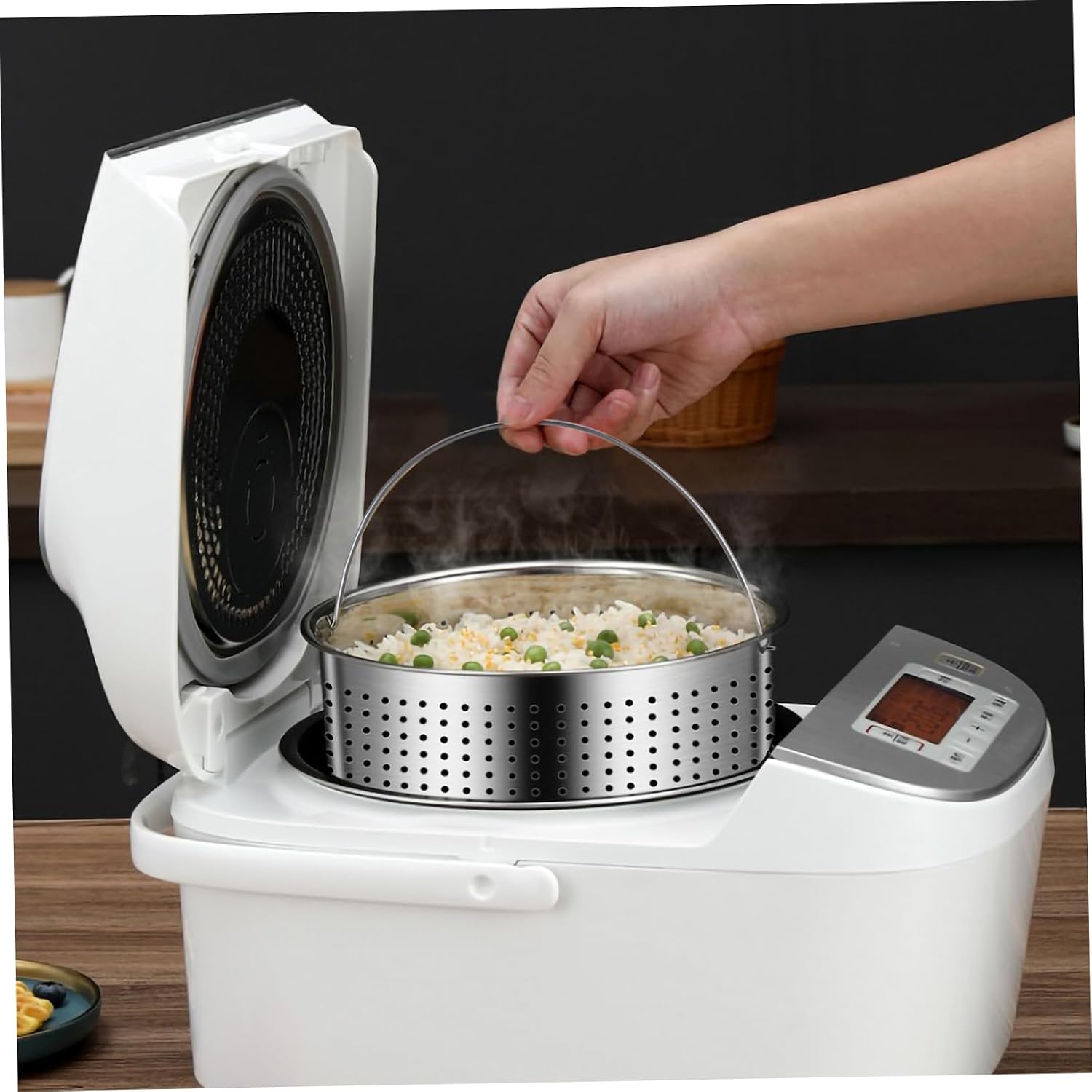Rice Cooker Steamer Basket Steamer Insert Baskets Stainless Steel Vegetable Steaming