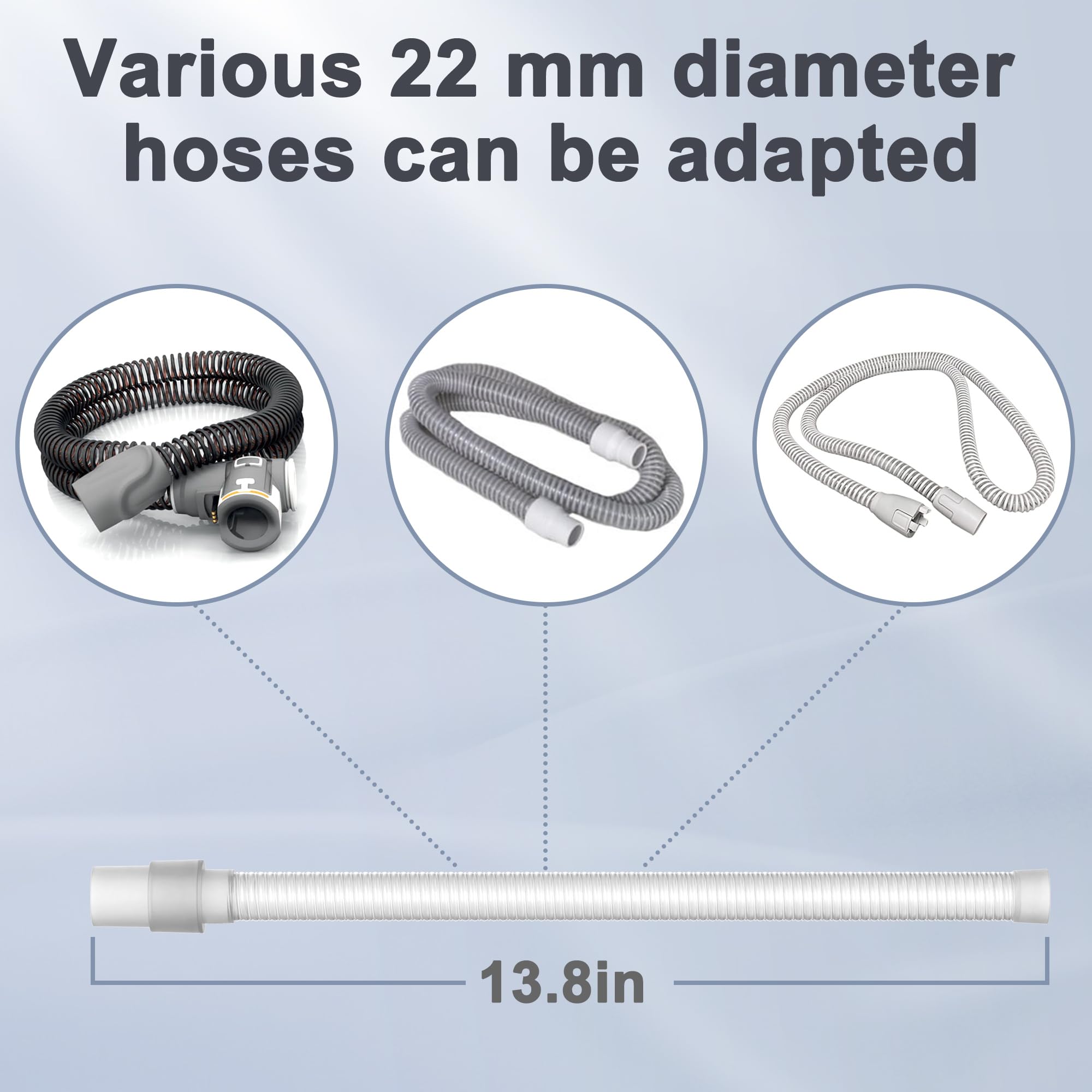Ersatz-Komplettset des Kopfband-Schlauchrahmens für P10, Schlauchrahmen-Kopfband kompatibel mit Airfit P10, neues Version-Schlauchrahmenset, Hochwertiges CPAP-Zubehör von BlessEase (ohne Ersatzkissen)