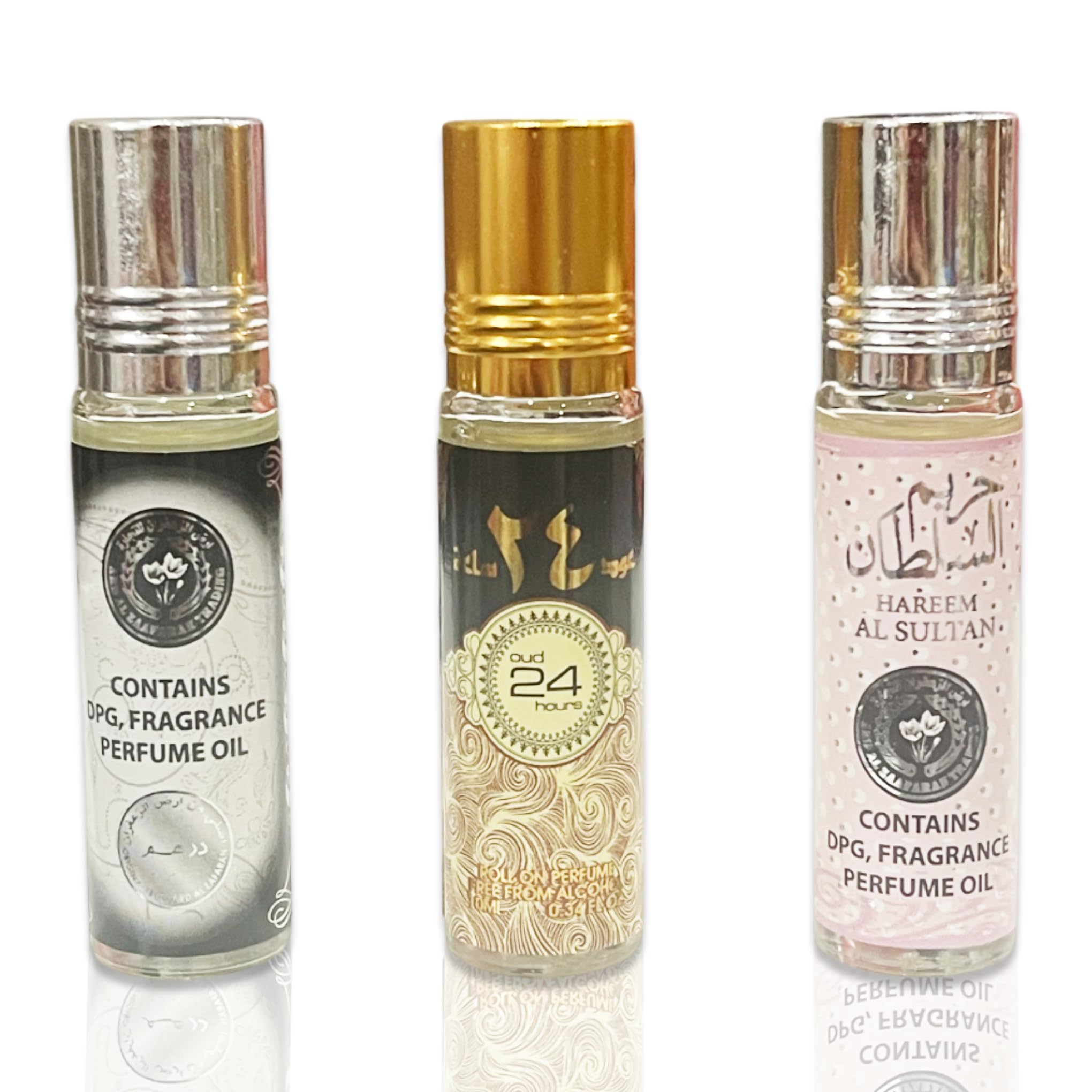 Bundle Gift Set – Includes 3 x 10ml Arabic Ard Al Zaafaran Perfume Oils (Selected by Begin Bargaining) | Long Lasting Unisex Oils | Gift Set UK