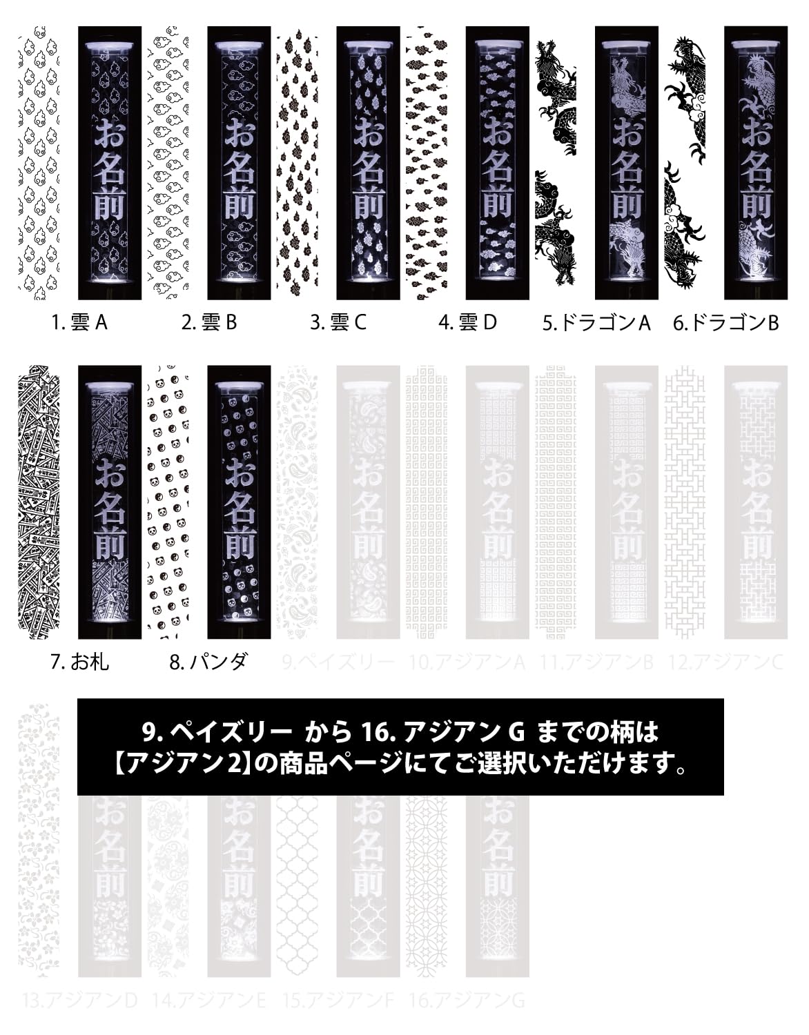 Amazon.co.jp: 【アジアン1】背景入り ペンライトプレート キンブレ