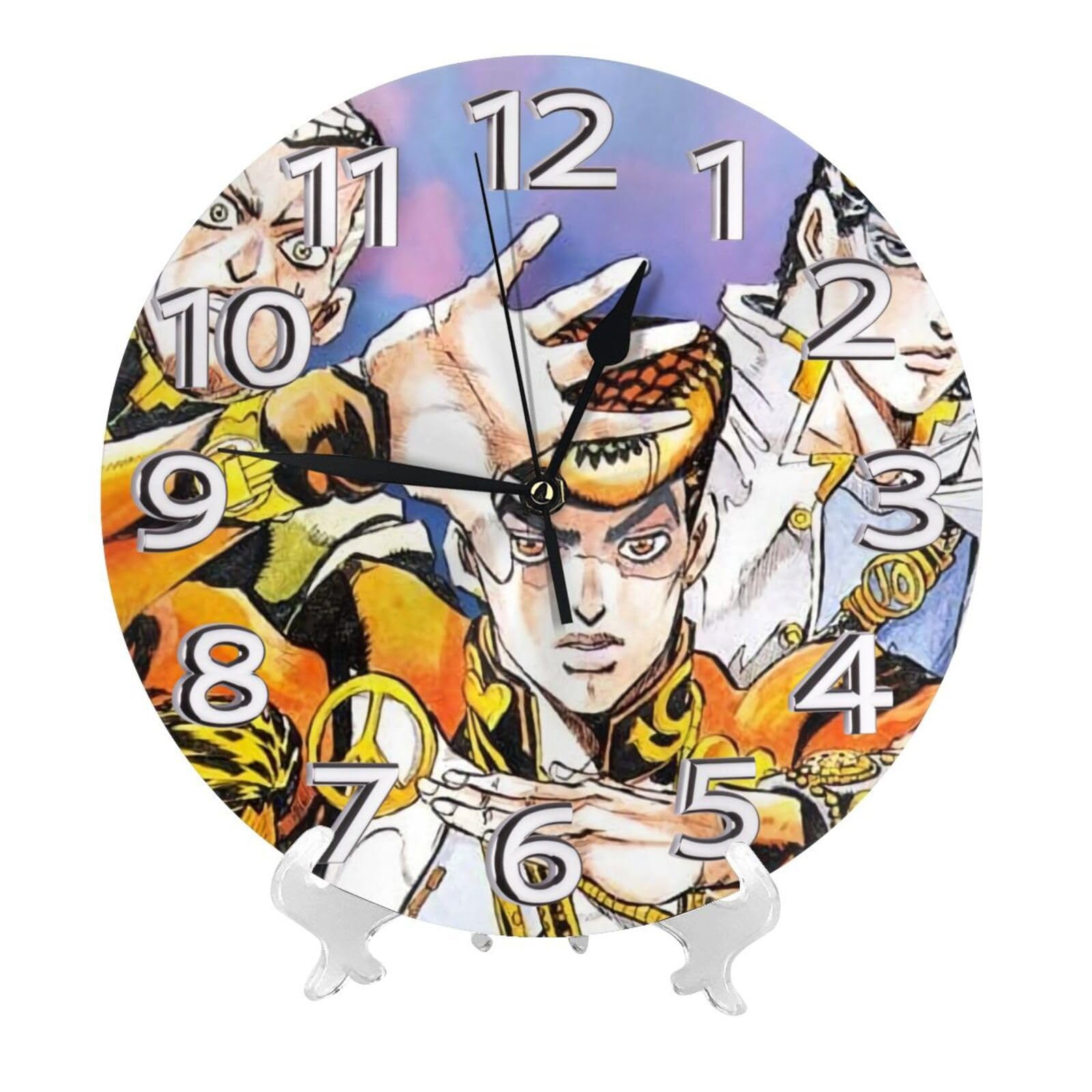 ジョジョの奇妙な冒険 ディオ 壁掛け時計 クロック 3Dホログラム