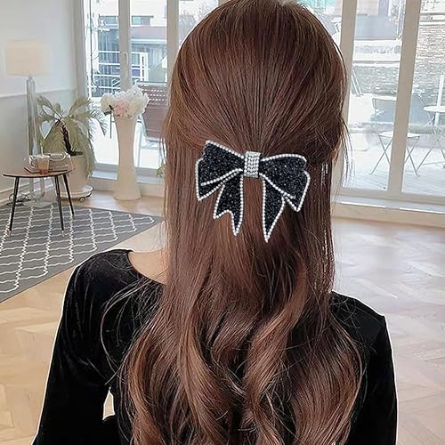 Miniatura 4 de 2 pinzas para el cabello con diamantes de imitación de cristal, horquillas de metal para el cabello laterales francesas, pinzas para el cabello de