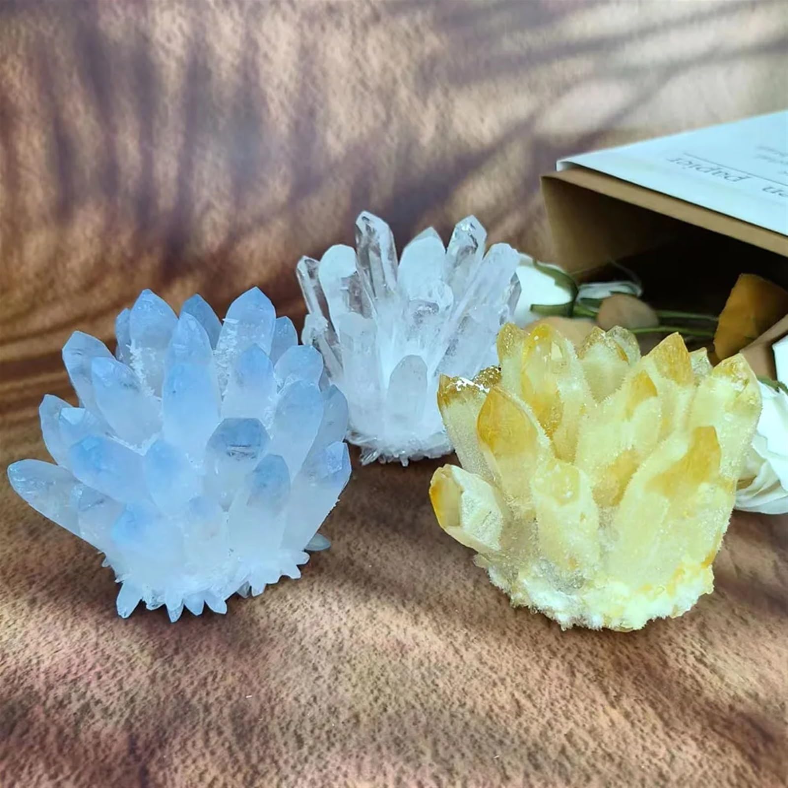 Amazon.com: AtkitS Beautiful Natural Crystal Cluster Clear Quartz