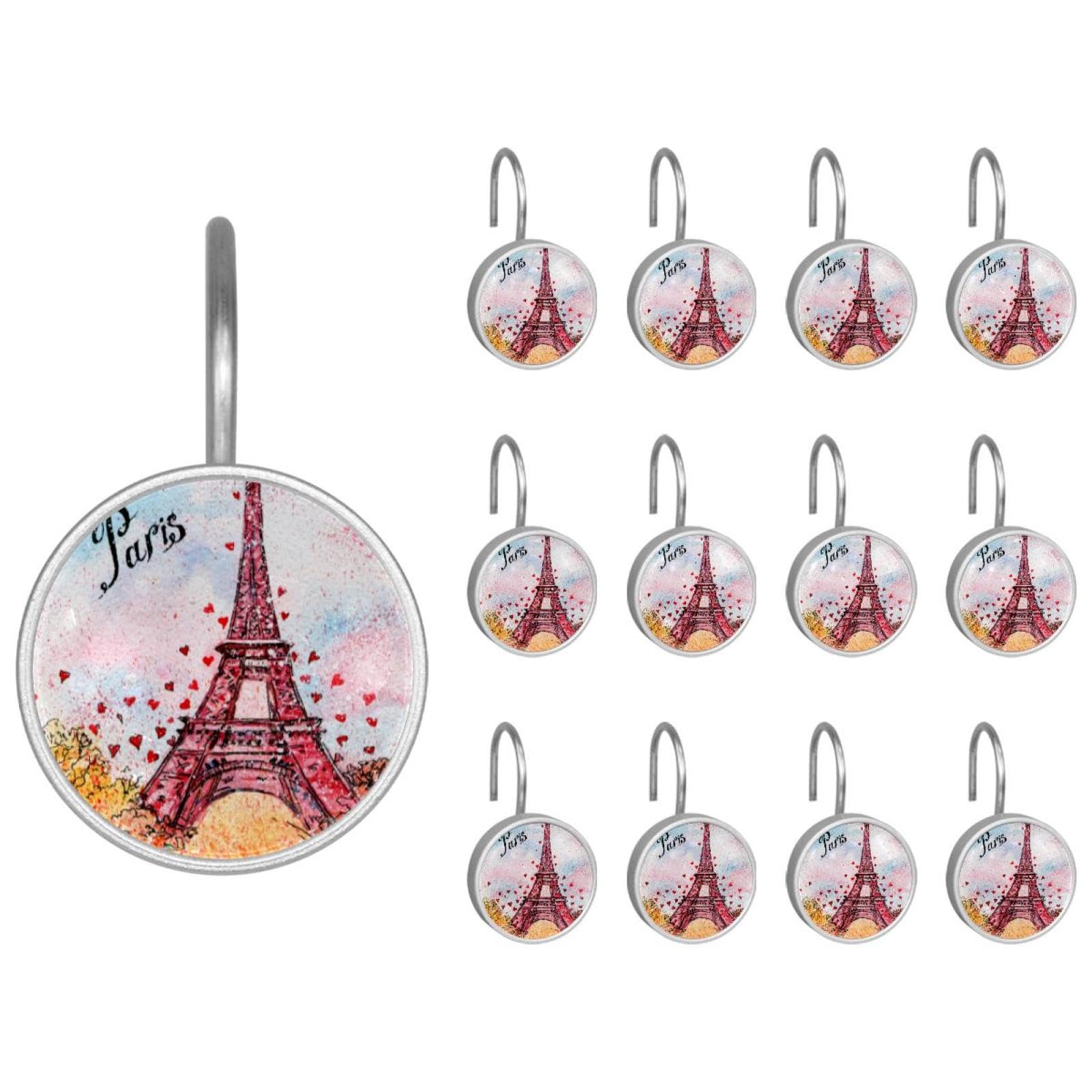 Crochets de rideau de douche anti rouille Paris pour remplacer vos anneaux