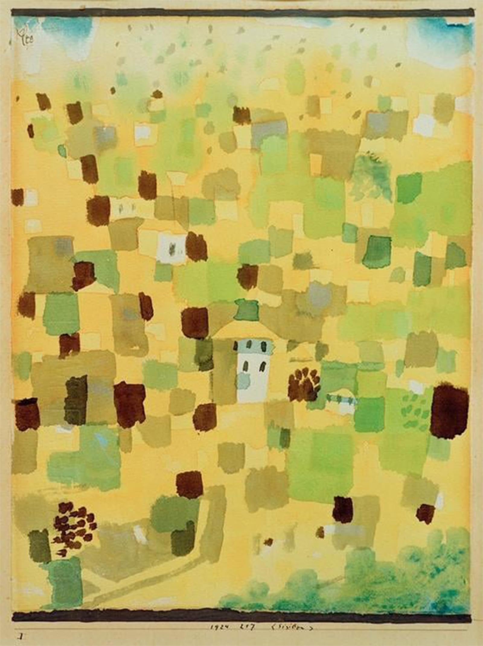 SERENDIPITP Vintage Wall Art Canvas Nordic Poster Canvas Print Picture Sicily by Paul Klee Wall Art Poster for Home Decor 60x90cm
