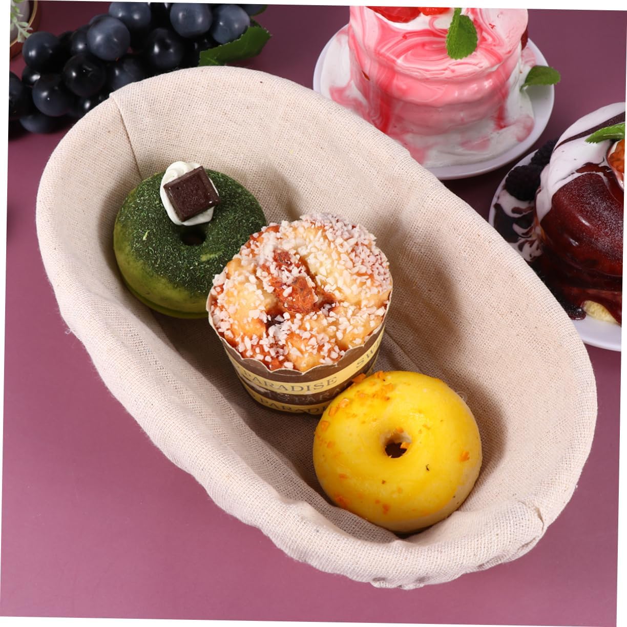 Oval Shape Proofing Basket Set Rattan Bread Making Kit with Loaf Pan Lid for Bakers