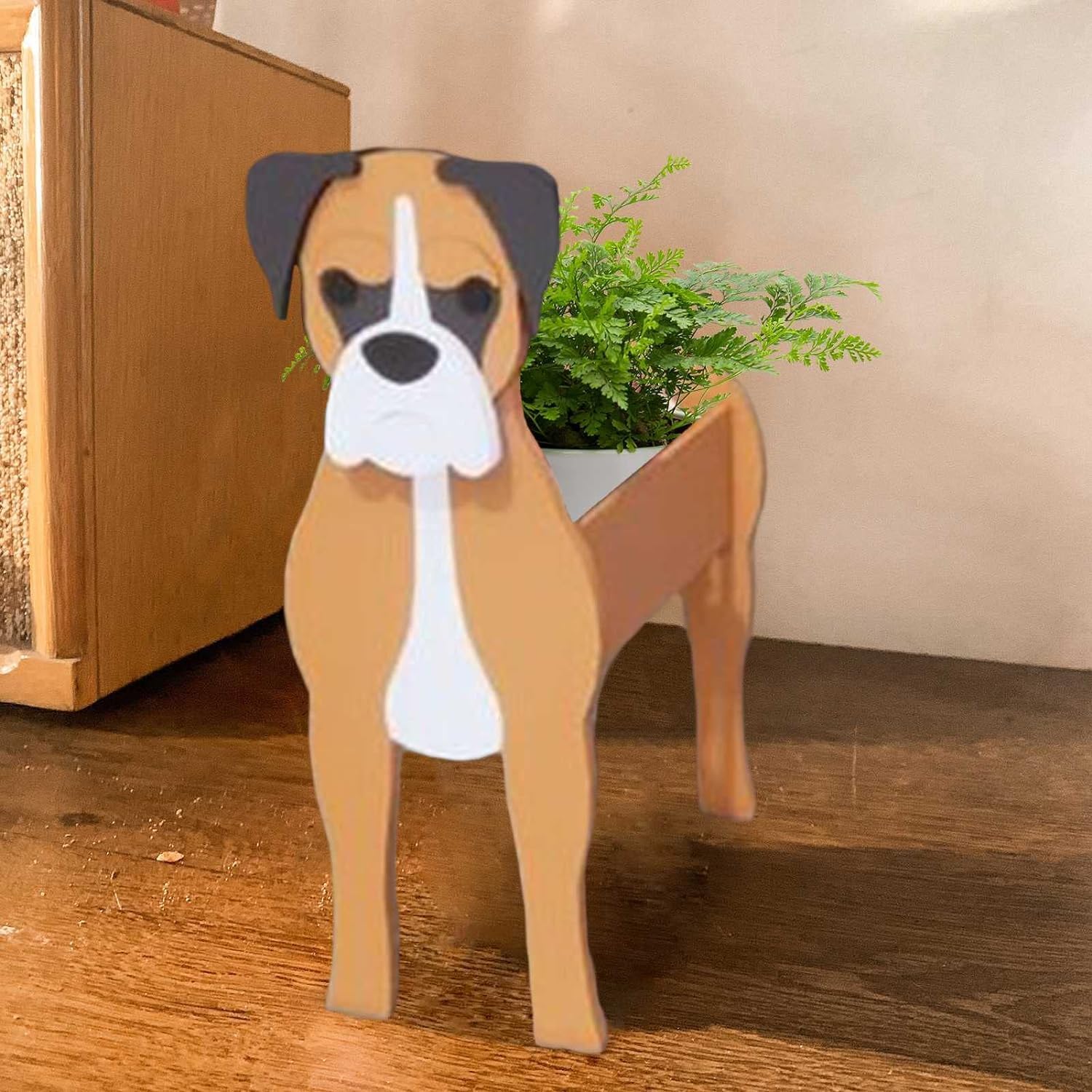 KJMWXOP Flower Pots Outside,Cartoon Pet Dog Flower Pot, Small Gifts Dog Planter, Desk Storage Plant Containe Flowerpot, for Terrace Potted Flower Pot