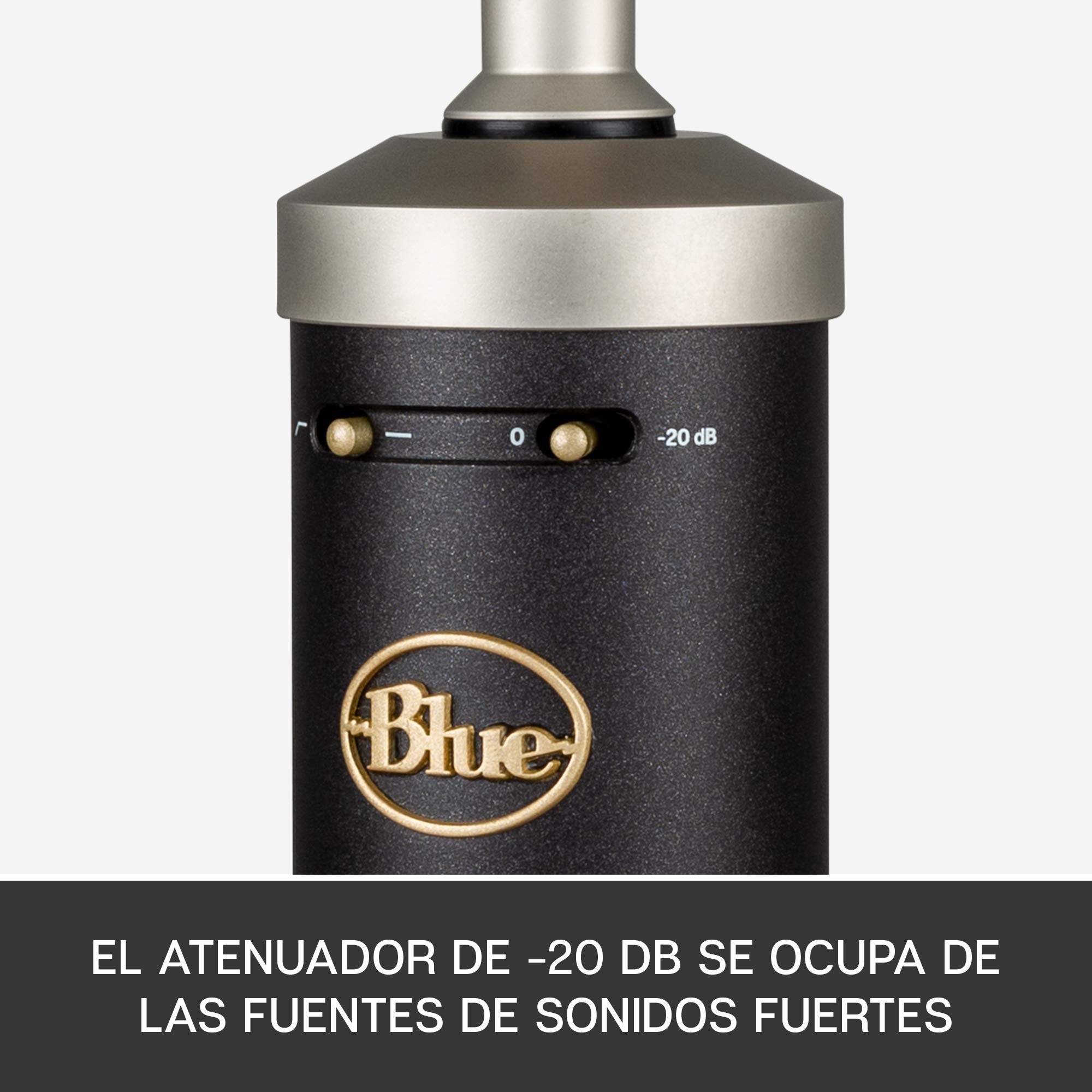 Blue Baby Bottle SL XLR Micrófono condensador para grabación y transmisión, Cápsula cardioide de gran diafragma, Soporte de amortiguador de choque y Estuche protector - Negro
