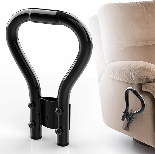 YUEYIN Recliner Handle Extender, Black Metal, Chair Lever Extender for Oversized
