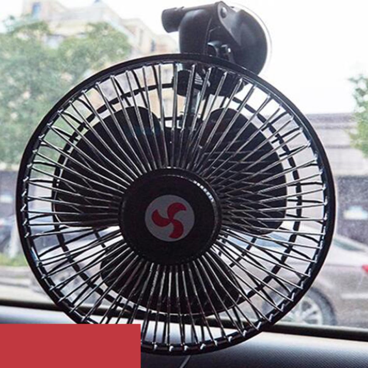 Didiseaon Ventilador de Coche de 6 Pulgadas Ventosa y Ángulo Ajustable