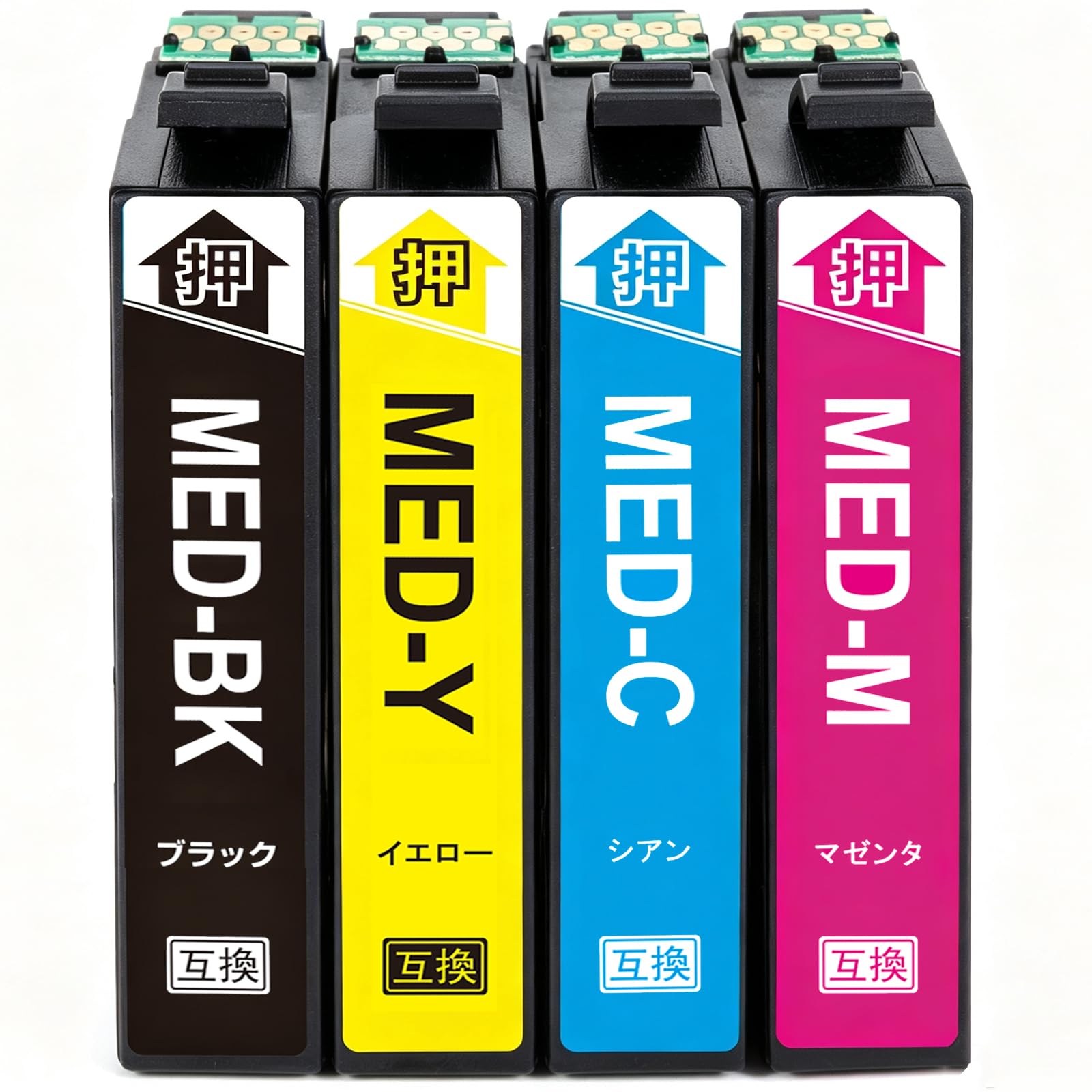 Amazon.co.jp: エプソン MED-4CL 互換インクカートリッジ EPSON用