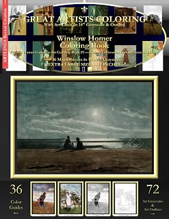 Winslow Homer Coloring Book: Winslow Homer Complete Art Coloring Book #1 - Color The Greatest Compositions In History