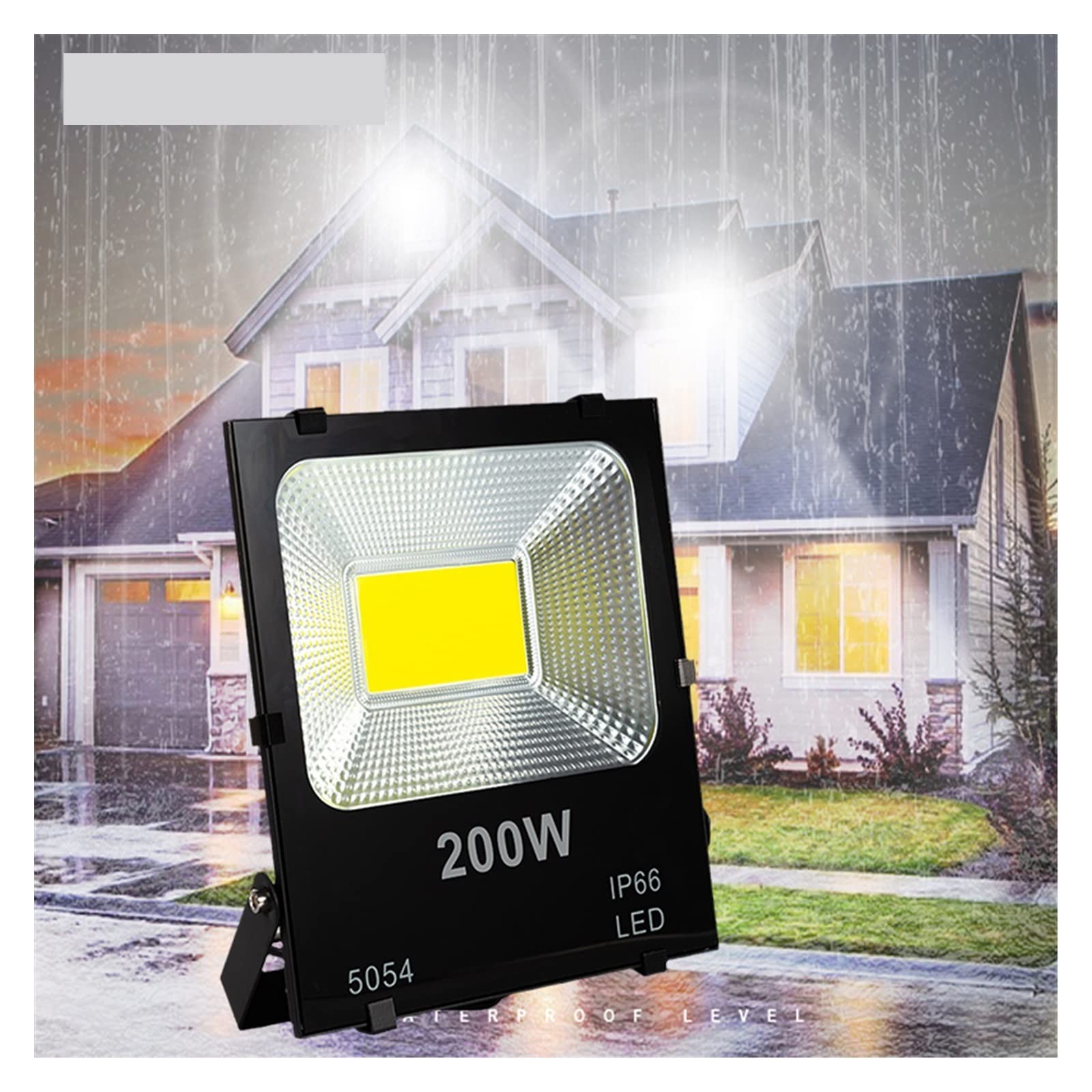 Naświetlacz LED, Lampa ścienna LED 3 0W 50W 100W 150W 200w Reflight Zewnętrzna ulica na zewnątrz Wodoodporne światło stadionowe Oświetlenie stadionu ogrodowego(White 6000 K,200W)