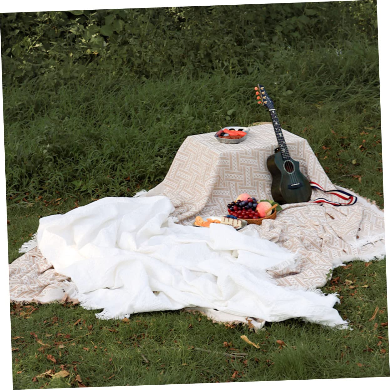 Couverture de Pique- Portable Tapis de Camping Confortable Couverture de Jardin Pliable pour Activités Extérieures