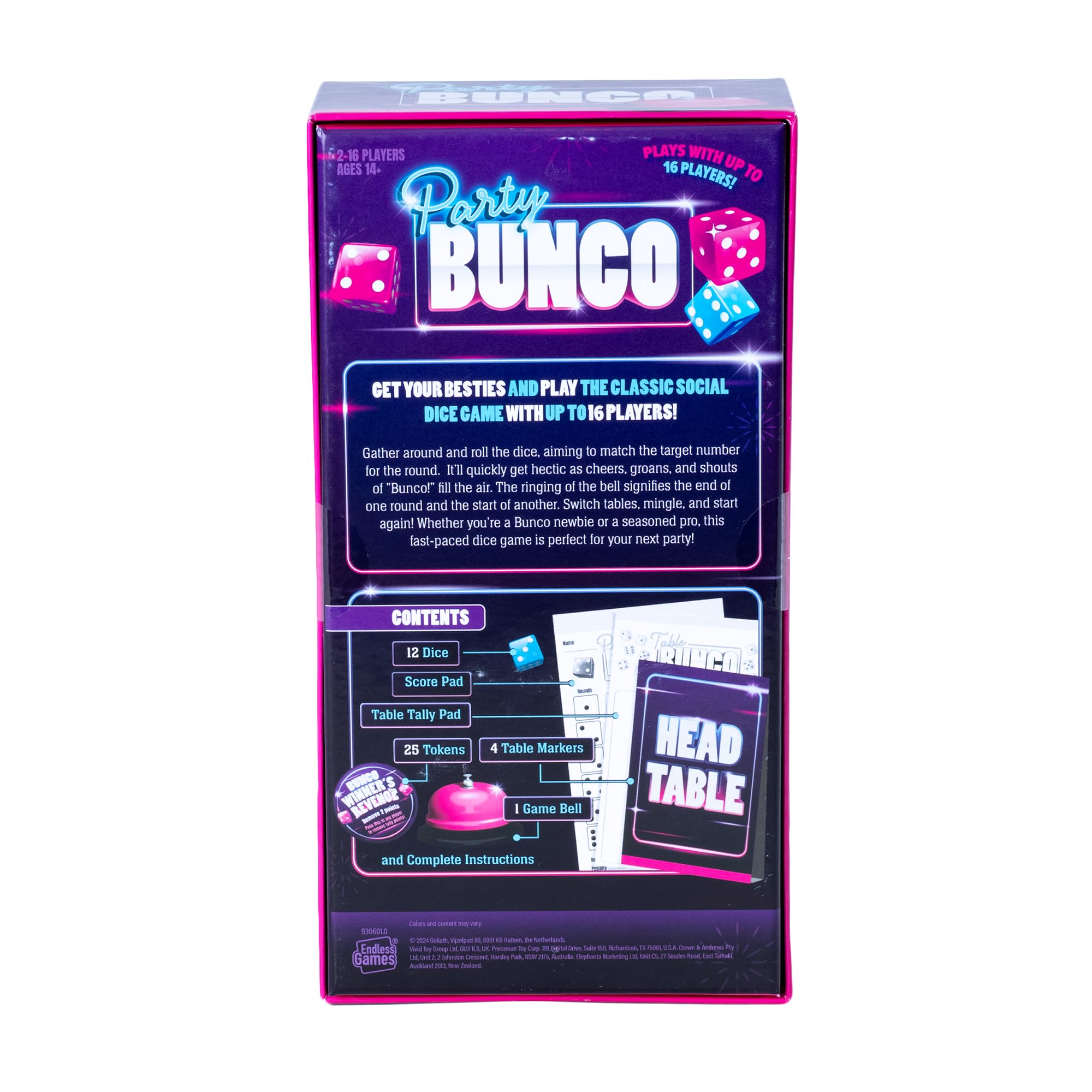 Goliath Endless Games Bunco Dice Party Game - Classic Fast-Paced Game for 2-16 Players | Ages 14+ | Includes Dice, Score Pad, and Accessories - Image 5