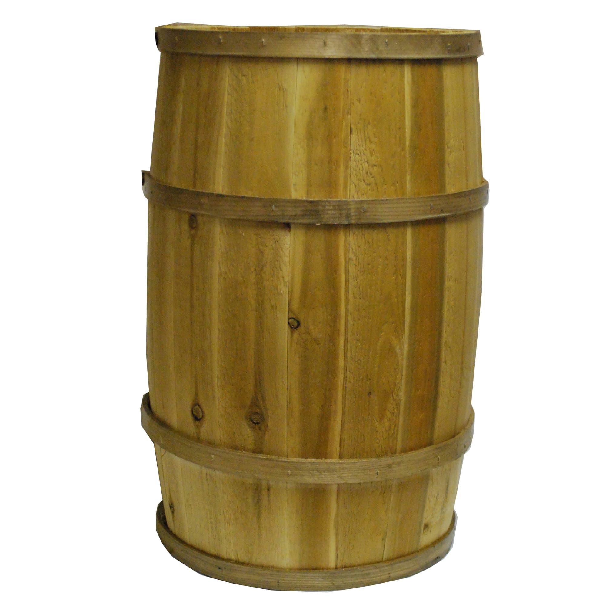 Wooden Barrel, 15" X 24"