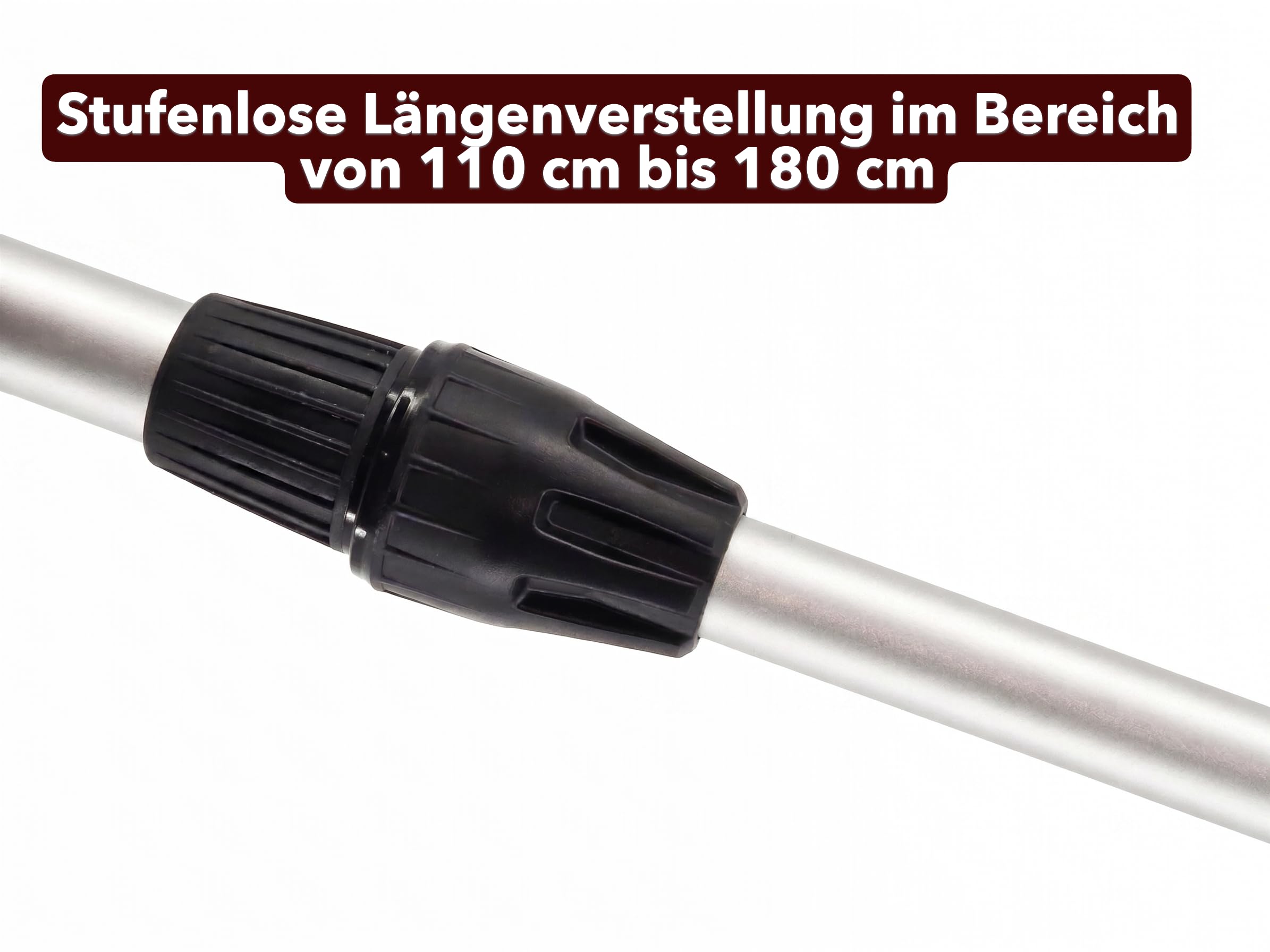 Autopflege Bürste KFZ Waschbürste Teleskop 110-180cm, Autowaschbürste, schonenden Polyesterborsten, Reinigungsbürste für Auto, LKW, PKW, Wohnmobil, Boot, Camper