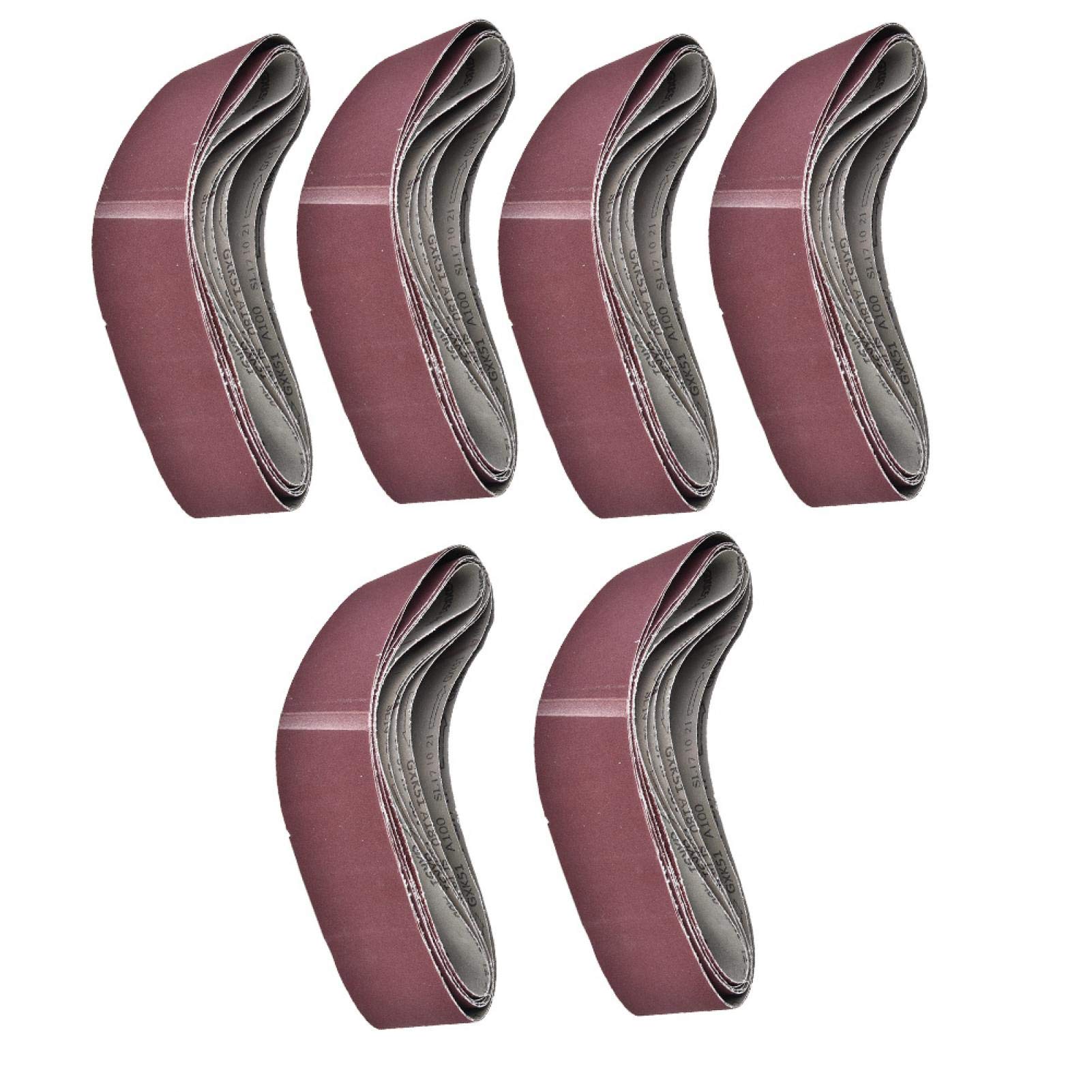 6 Stück GXK51-B 915 * 100 mm Schleifband Band Aluminiumoxid-Schleifband für den Schiffbau Leichtindustrie 60/80/100/120/150/180