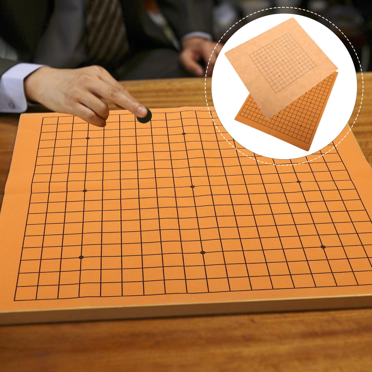 FOMIYES Tavola da gioco pieghevole in similpelle, 2 pezzi, da viaggio, portatile, per bambini, adulti, viaggi a casa