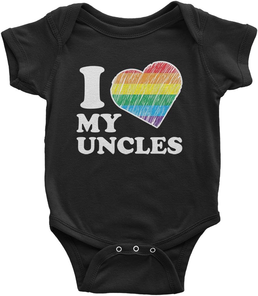 Threadrock Baby I Love My Uncles Infant Bodysuit