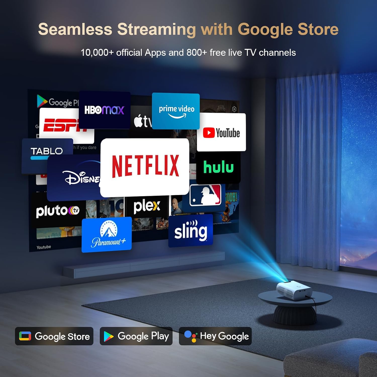 Remote control with Google Assistant button