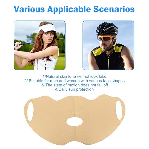Miniatura 2 de Parche de protección solar de golf, máscara de protección UV para el cuidado de la cara, gel hidratante fresco, máscara de colágeno de elevación de