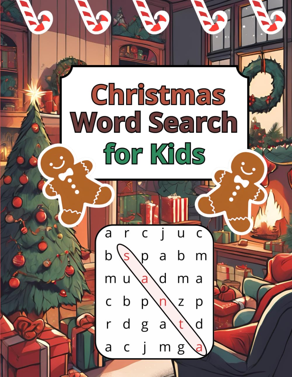 Christmas Word Search for Kids: Ages 8-12, Fun Activities, Christmas Gift Idea