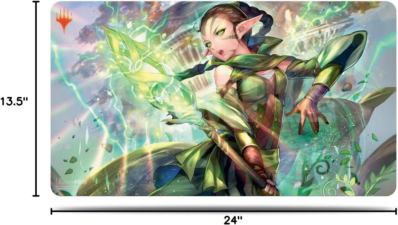 Magic: The Gathering - War of The Spark Nissa, Who Shakes the World Alternate Art Playmat