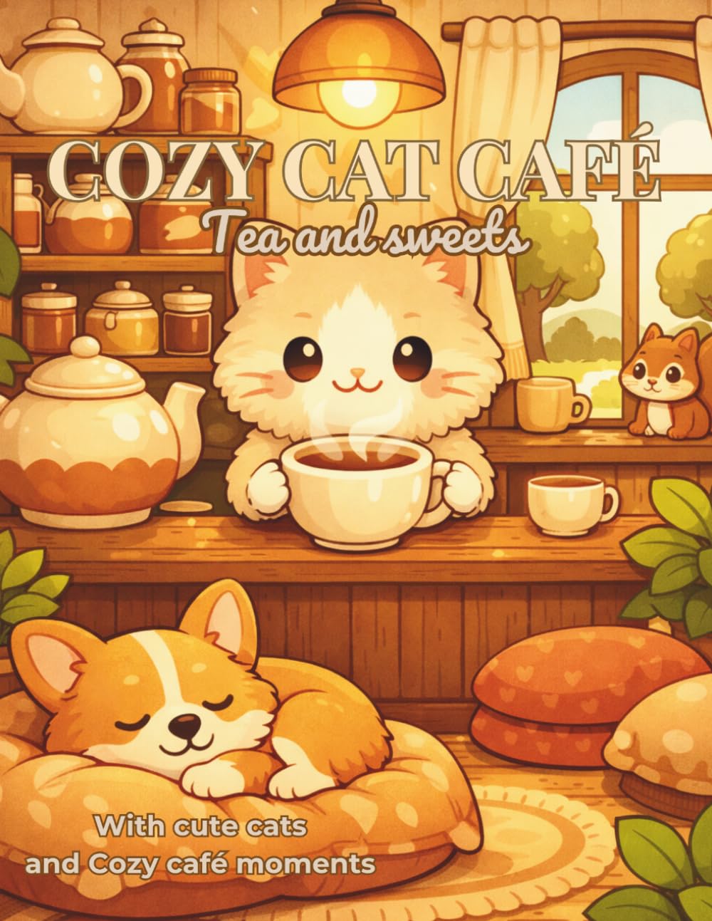 Cozy Cat Café: Tea & Treats: With cute cats and Cozy café moments