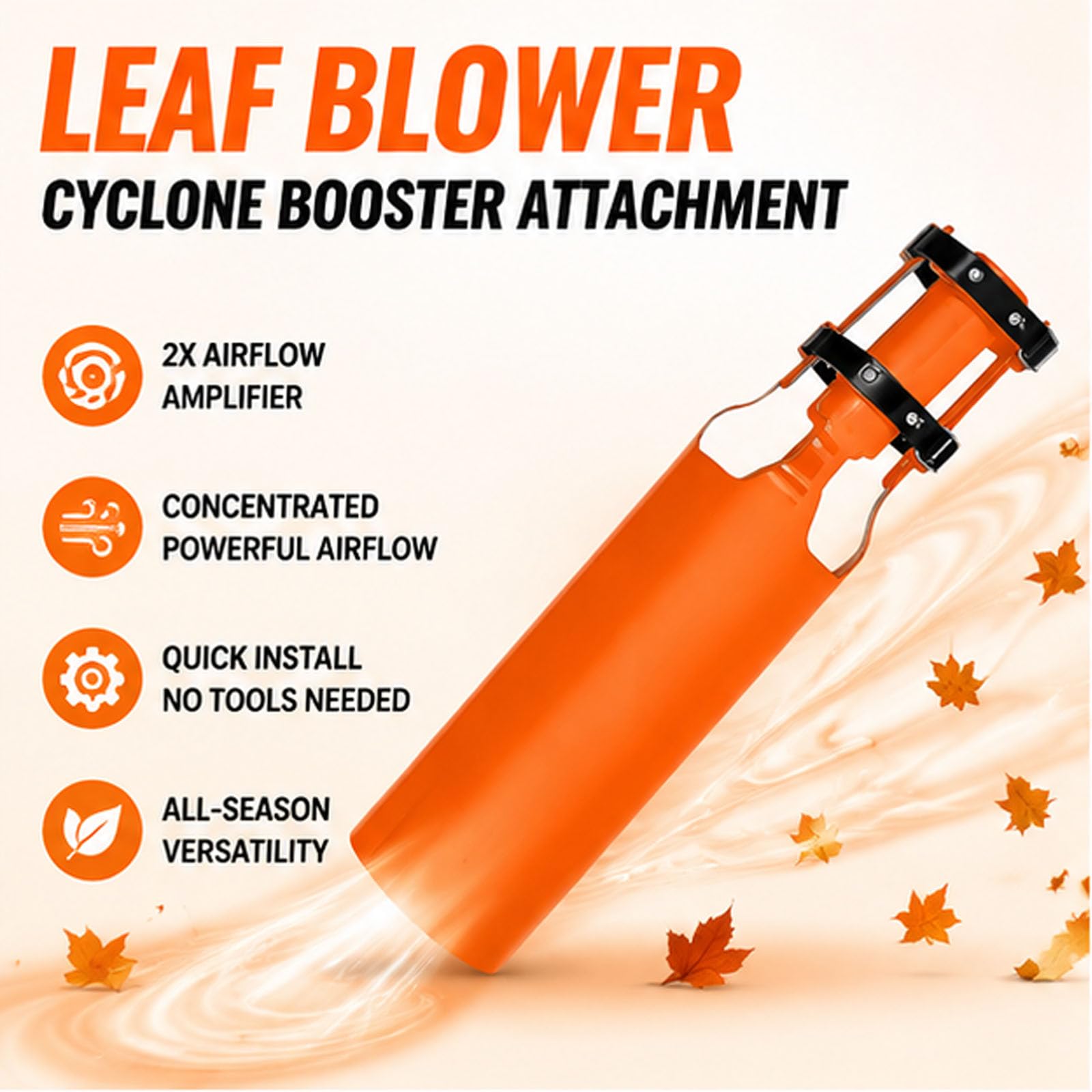 Laubbläser Zyklon 2X Booster-Aufsatz, für 2-4” Düse