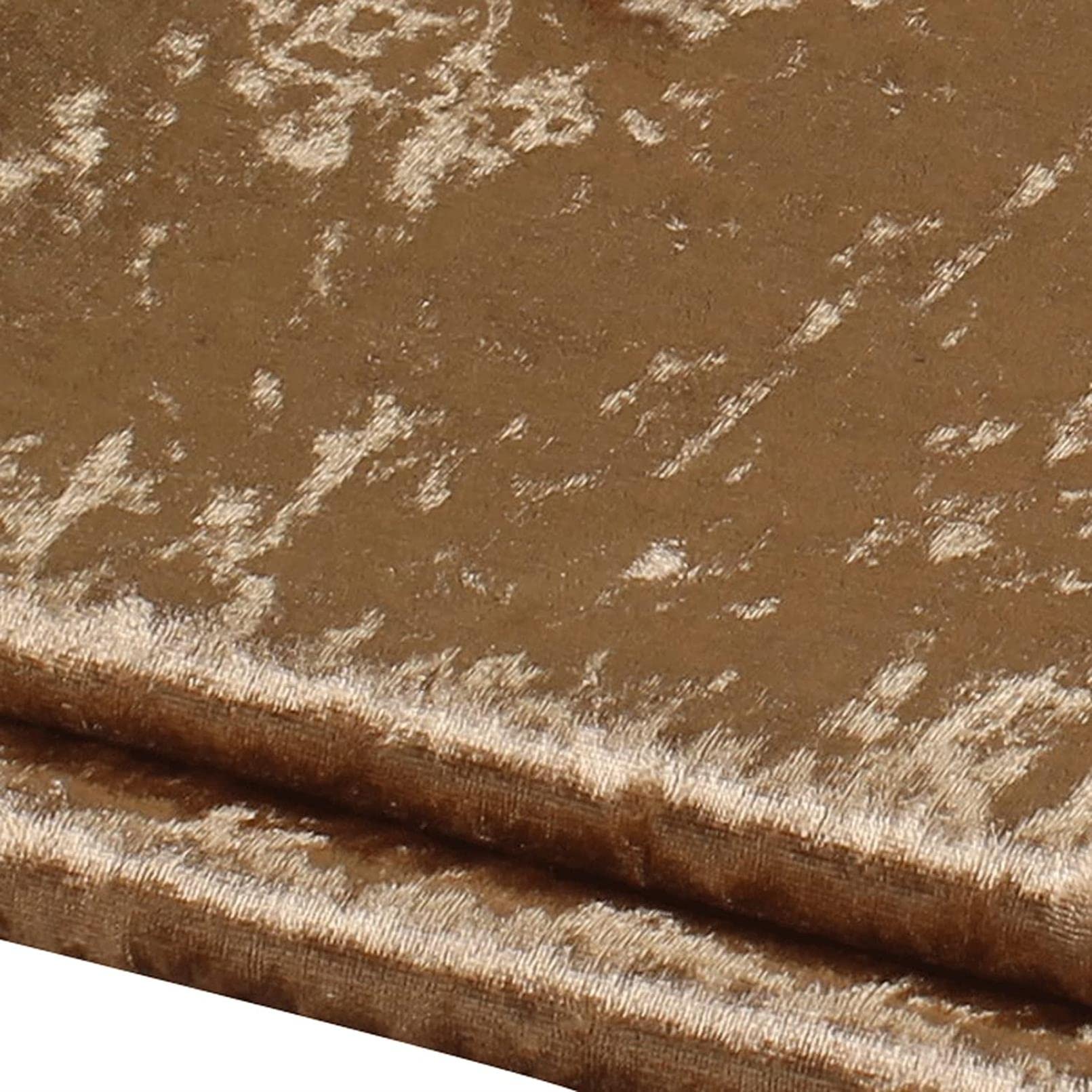 Tissu velours ameublement or foncé 1.5x14m résistant pour rideaux