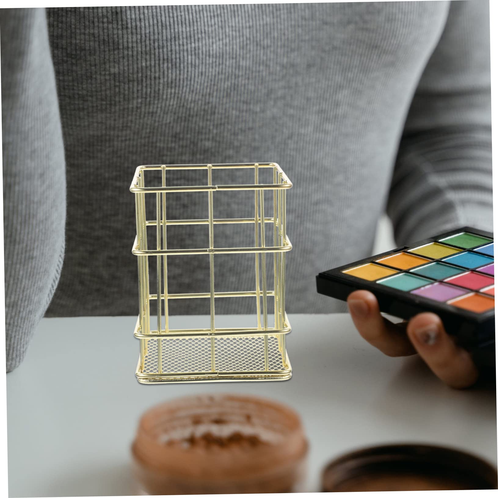 SHINEOFI 4piezas Portalápices De Multifuncional Para Escritorio Organizador De Maquillaje y Útiles Escolares Soporte Para Bolígrafos y Pinceles Decoración De y
