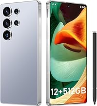 I25 Ultra: 6.99" FHD+ Android 14 Smartphone | 12GB+512GB | Cámara de 108MP+68MP | Batería de 7000mAh | Lápiz óptico incorporado | Rendimiento rápido (Titanio plateado azul)