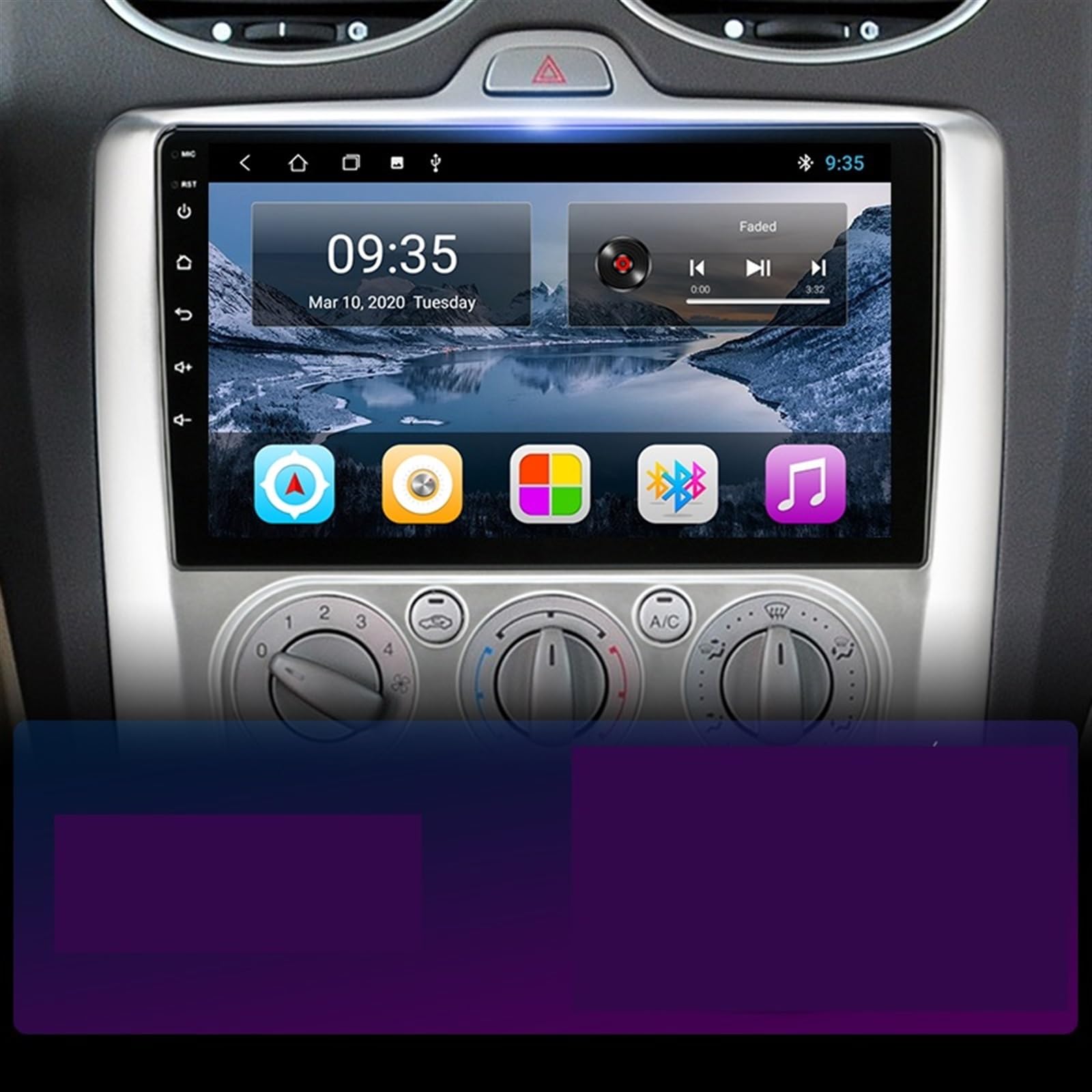 Nawigacja satelitarna Radio samochodowe Wifi Odtwarzacz multimedialny Nawigacja GPS(A-T3L-MIC)